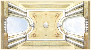 роспись потолка,классическая обманка,проект росписи потолка Ковалевской Елены 